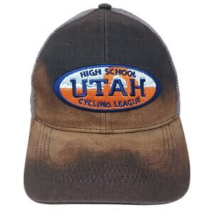 Hyper Threads Trucker Hat Black Gray OS Utah Cycling League Race Crew Snapback